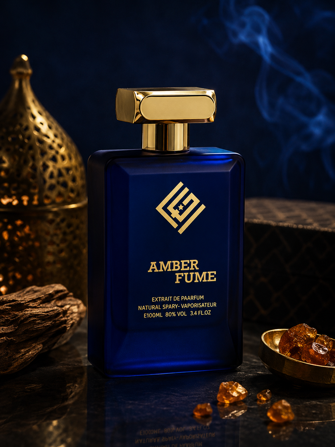 FG UNITED AMBER FUME EDP Perfume 100ml Unisex Oriental Smoky Oud Fragrance